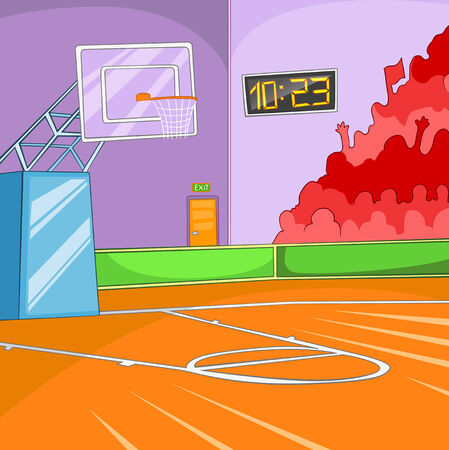 Basketball Stadium. Vector Cartoon Background. EPS 10.の写真素材