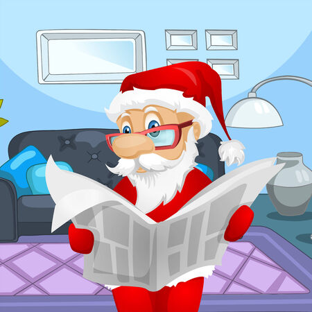 Cartoon Character Santa Claus. Vector EPS 10.の写真素材