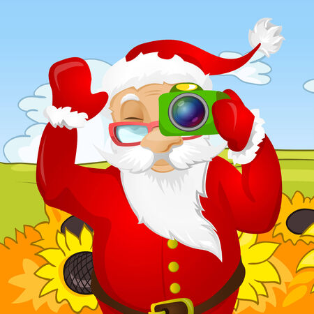 Cartoon Character Santa Claus. Vector EPS 10.の写真素材