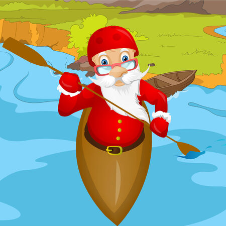 Cartoon Character Santa Claus. Vector EPS 10.の写真素材