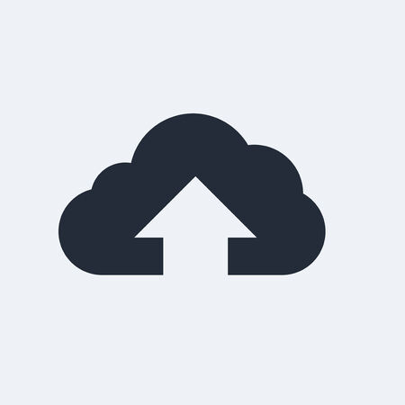 Cloud Flat Icon with shadow. Vector EPS 10.の写真素材