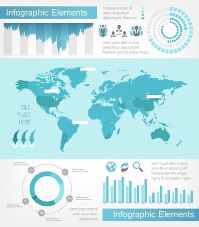 IT Industry Infographic Elements. Vector Illustration EPS 10.の写真素材