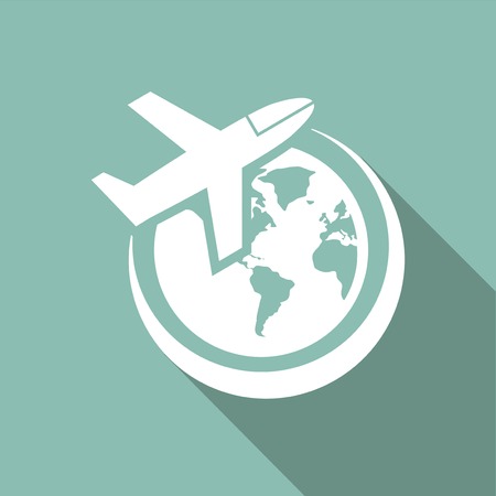 Ecology Flat Icon with shadow. Vector EPS 10.の写真素材