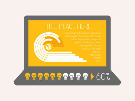 Flat Infographic Elements. Vector Illustration EPS 10.のイラスト素材