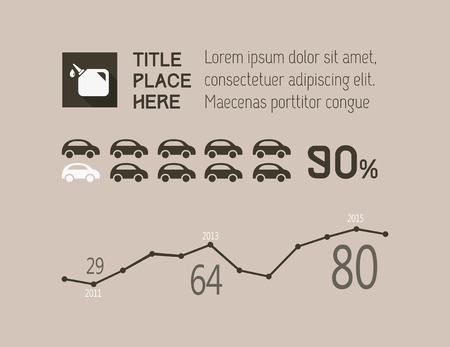 Flat Infographic Elements. Vector Illustrationのイラスト素材