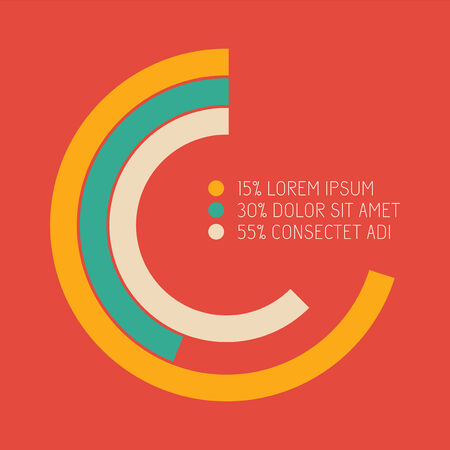 Flat Infographic Elements. Vector Illustration のイラスト素材