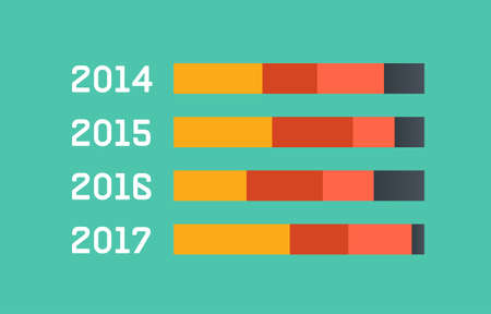 Flat Infographic Elements. Vector Illustration のイラスト素材