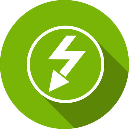 Ecology Flat Icon with shadow  のイラスト素材