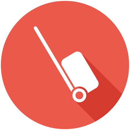 Travel Flat Icon with Shadow のイラスト素材