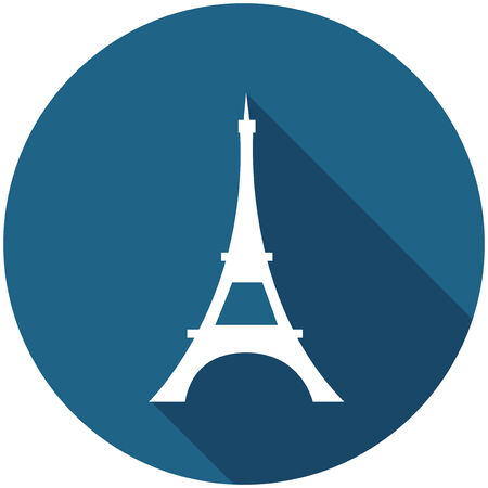 Travel Flat Icon with Shadow  のイラスト素材