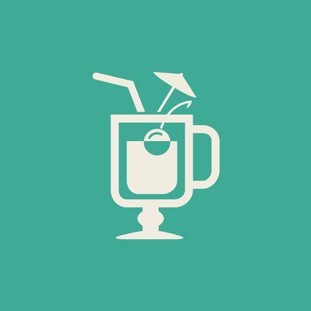 Drink Flat Icon. Vector EPS 10.のイラスト素材