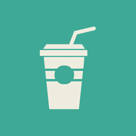 Drink Flat Icon. Vector EPS 10.のイラスト素材
