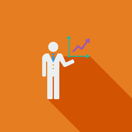 Business Flat Icon. Vector Pictogram. EPS 10.のイラスト素材