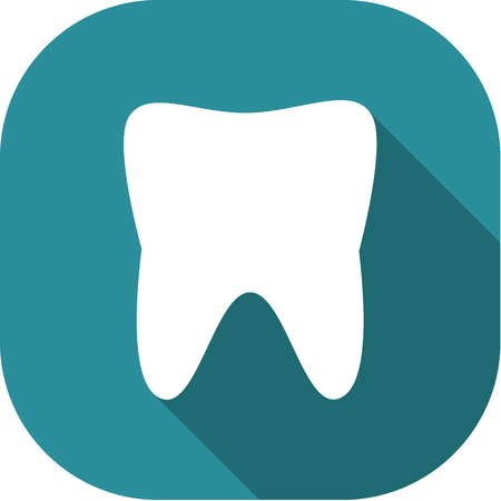 Dental Flat Icon Pictogram. のイラスト素材
