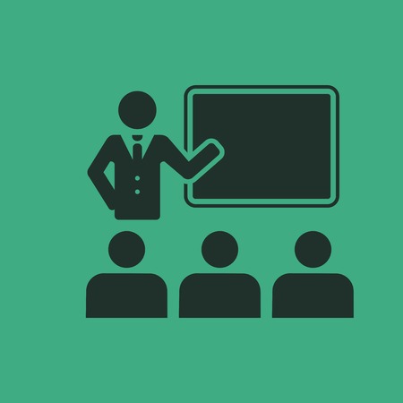 Flat Education Icon  Vector Graphics のイラスト素材