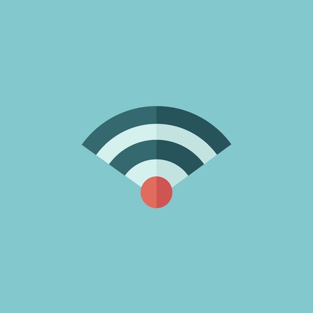 Network Flat Icon  Vector Graphics のイラスト素材