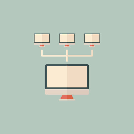 Network Icon  Flat Design  Vector のイラスト素材