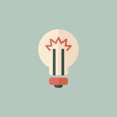 Idea Flat Icon  Vector Graphics のイラスト素材