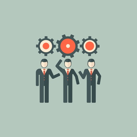 Company Icon  Flat Design  Vector のイラスト素材