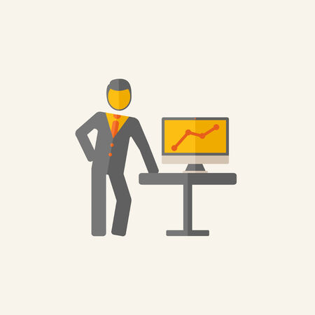 Business Flat Icon Graphics のイラスト素材