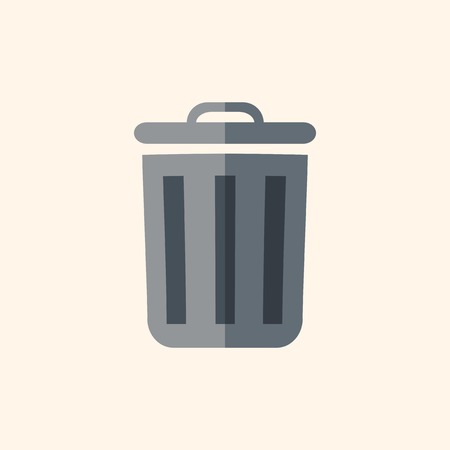 Recycle Bin. Ecology Icon. Flat Design. Vector EPS 10.のイラスト素材