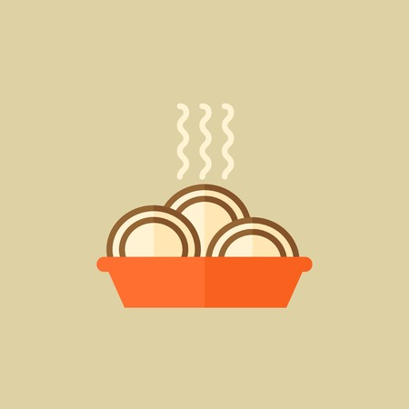 Food Flat Icon.のイラスト素材