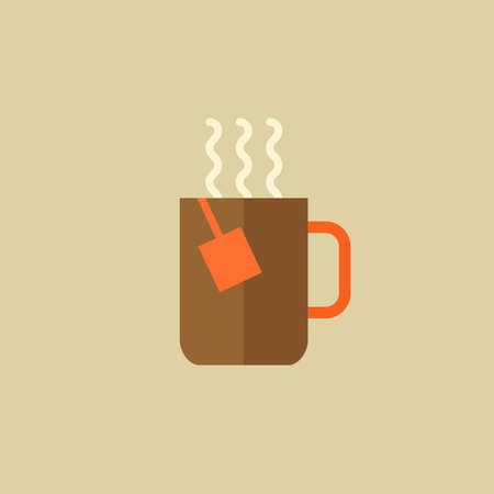 Tea. Drink Flat Icon. Vector EPS 10.のイラスト素材