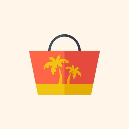 Travel Flat Icon with Shadow. Vector Pictogram.のイラスト素材