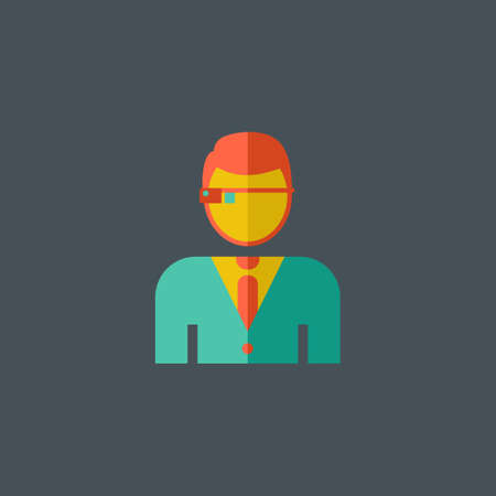 Technology Flat Icon. Vector Graphics.のイラスト素材
