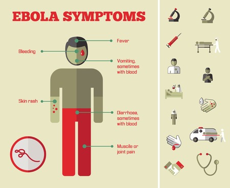 Flat Medical Infographics Elements plus Icon Set. Vector.のイラスト素材