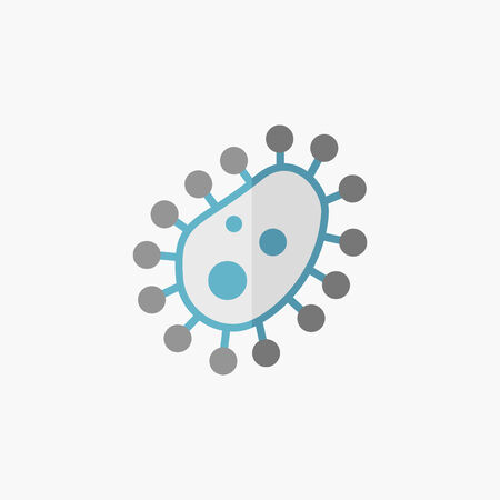 Bacterium. Medical Flat Icon. Vector Pictogram.のイラスト素材