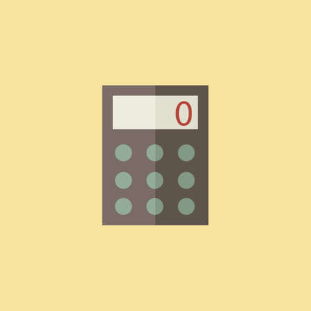 Flat Calculator Icon. Vector Graphics.のイラスト素材