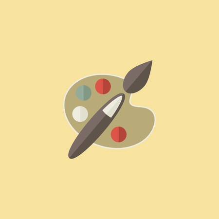Flat Art Icon. Vector Graphics.のイラスト素材