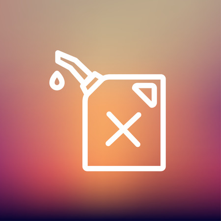 Gasoline pump nozzle icon thin line for web and mobile, modern minimalistic flat design. Vector white icon on gradient mesh background.のイラスト素材