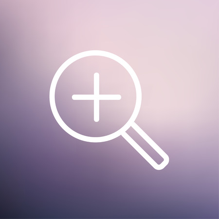 Increase the volume volume icon thin line for web and mobile, modern minimalistic flat design. Vector white icon on gradient mesh background.のイラスト素材