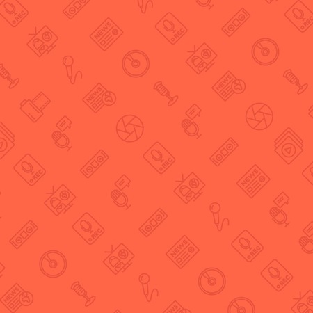 Vector square background with monochrome music icons. Flat design.のイラスト素材