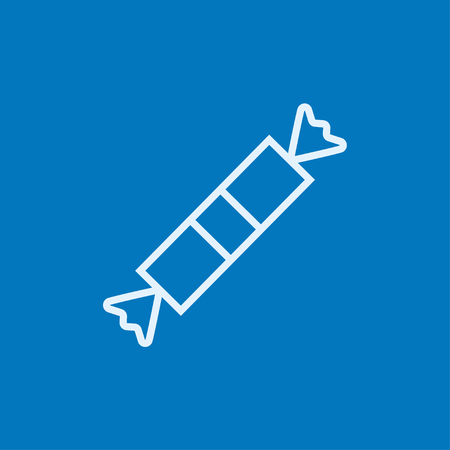 Candy thick line icon with pointed corners and edges for web, mobile and infographics. Vector isolated icon.のイラスト素材