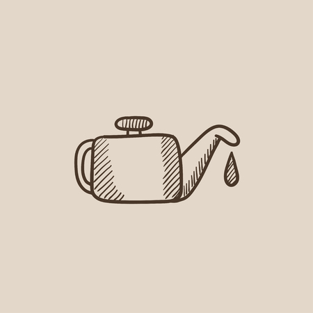 Oiler sketch icon for web, mobile and infographics. Hand drawn vector isolated icon.のイラスト素材