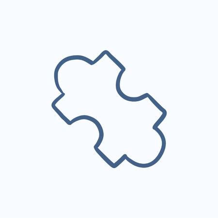 System part vector sketch icon isolated on background. Hand drawn System part icon. System part sketch icon for infographic, website or app.のイラスト素材