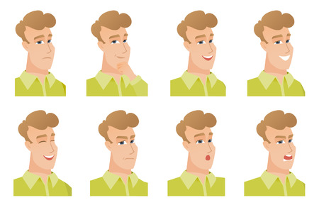 Vector set of business characters.のイラスト素材