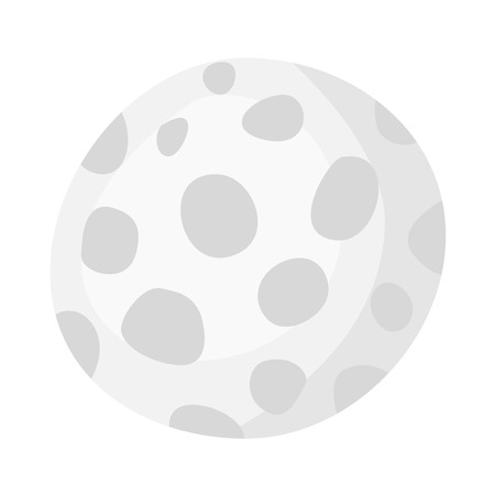 Golf ball vector cartoon illustration isolated on white background.のイラスト素材