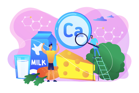 Uses of Calcium concept vector illustration.のイラスト素材
