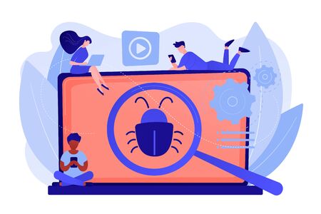 Beta testing concept vector illustration.のイラスト素材