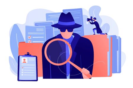 Private investigation concept vector illustrationのイラスト素材
