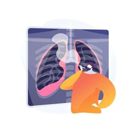 Smoking addiction vector concept metaphorのイラスト素材