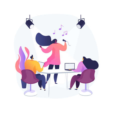 Role audition abstract concept vector illustration.のイラスト素材