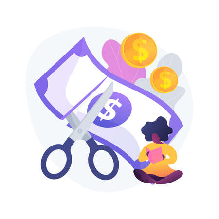 Cut price vector concept metaphorのイラスト素材