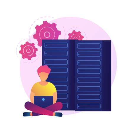 Database storage vector concept metaphorのイラスト素材