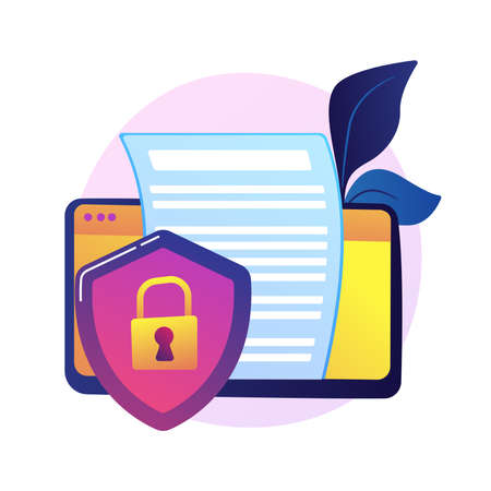 Licence agreement vector concept metaphorのイラスト素材