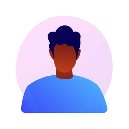 African american man portrait vector concept metaphorのイラスト素材